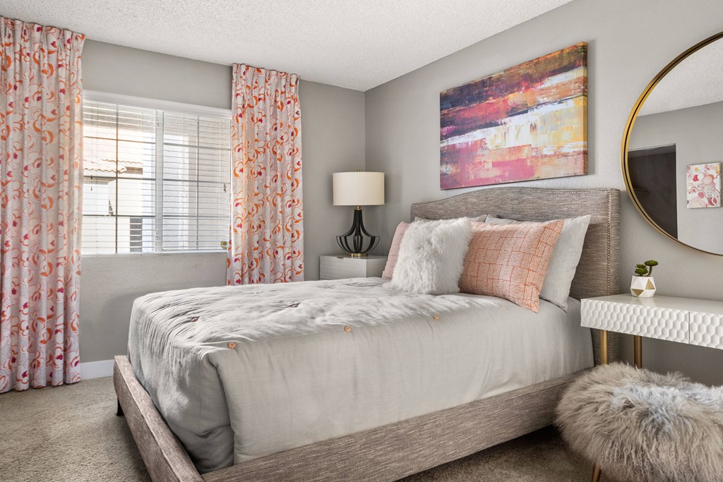 our apartments offer a bedroom with a king size bed